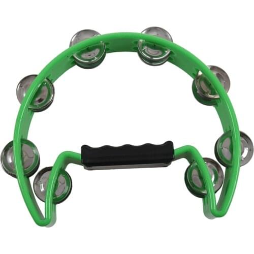 Single Row Tambourine for Kids and Adults - Comfortable Hand Held Percussion Instrument - Great for Choirs (Church) - Percussion