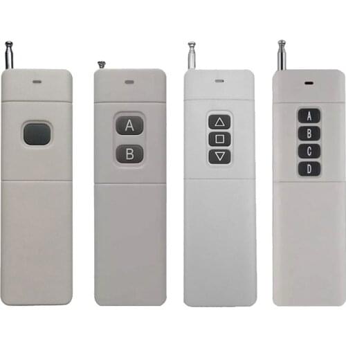 3000m 1/2/3/4 Remote Control Transmitter RF Radio Remote Long Range Distance High Power Transmitter TX 8CH Big Button 2262