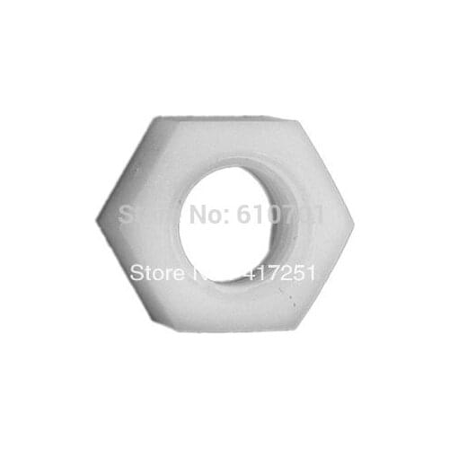 Lot50 M4 Full Nylon Hex Nuts Plastic Hex Nuts