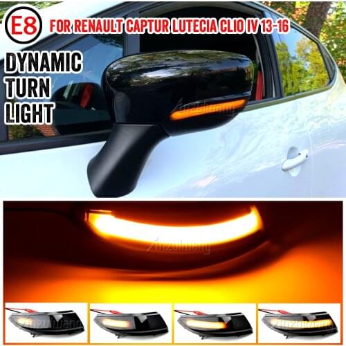 Suitable for Renault Clio IV MK4 BH RS Grandtour KH 2012 -2016 Dynamic LED Blinker Indicator Mirror Turn Light Signal Repeater