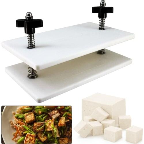 Tofu Press Plastic Homemade Manual Two Springs Tofu Press Bent Plate Machine Household Kitchen Pressing Tofu Mold