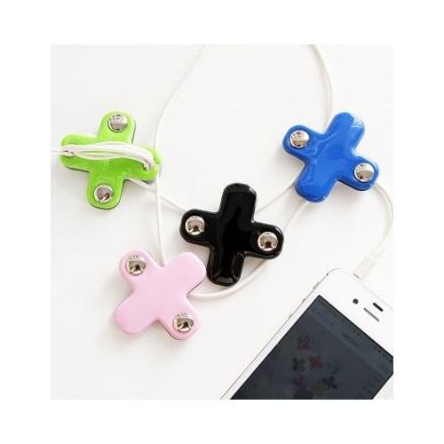 Cross Style headset headphone bobbin winder cable Cord Holder For Iphone samsung earphone USB Cable Organizer Wire Holder