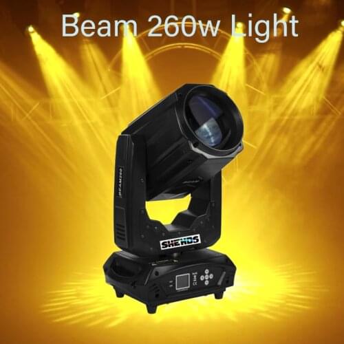 SHEHDS Fast shipping LED 260W Beam Moving Head Light LED Lamp DMX Controller Lyre For Atmosphere Of Disco DJ Music Party Club