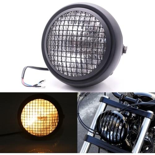 Universal Motorcycle Headlight Halogen Bulb For Motor Cafe Racer head Light For Honda Yamaha Suzuki For Harley Motorcycle Lamp