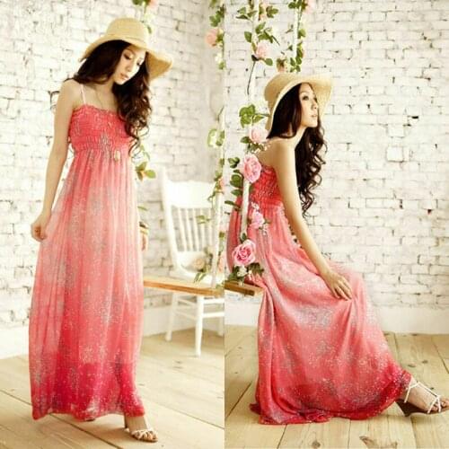 Womens sequined Boho Dress Bandeau String Long Dress Casual Solid Maxi Dress Vestidos Feminine Fashion Sleeveless Beach Dress