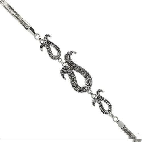 Silver Tulip Design Womens Bracelet