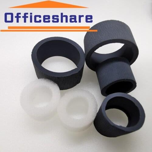 1 Set High Quality Compatible New Scanner Pickup Roller Tires for Canon DR-C125 DR-C225 Exchange Roller Rubber Tire Kits