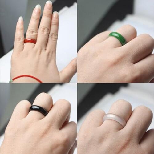 Goddess simple narrow matte titanium steel rings classic for womens fashion tail Ring gold wedding jewelry couple