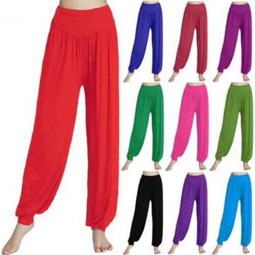 2021 Female Plus Size Casual Modal Harem Pants Ladies Dance Practice Pants Yoga Wear Plus Size Trousers Bloomers Dance Wear