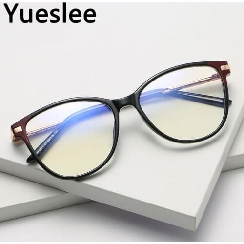49727 Plastic Titanium Anti Blue Light Retro Round Glasses Frame Men Women Optical Fashion Computer Eyeglasses