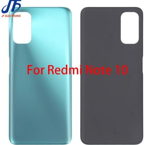 5pcs Rear Housing Case For Xiaomi For Redmi Note 8 10 Pro 9T 8A 9C 9A 8T 10S Glass Battery Cover Door Back Cover Adhesive