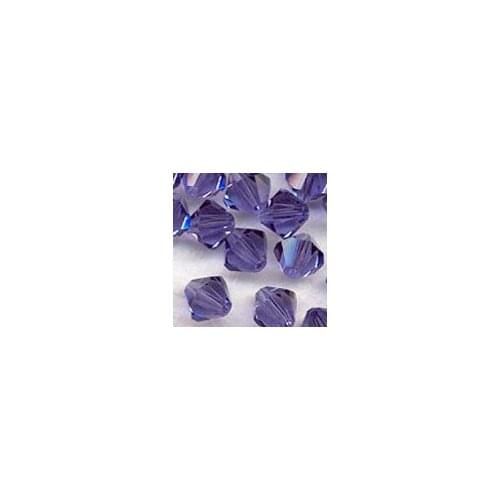 Free Shipping, 288pcs/Lot 6mm tanzanite color Chinese Top Quality Crystal Bicone Beads