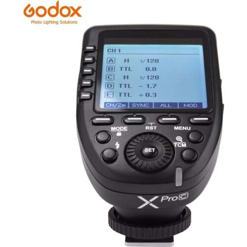 Godox Xpro-C/N/S/F/O TTL Wireless Flash Trigger Transmitter Large Screen for Canon Nikon Sony Fujifilm Panasonic Camera