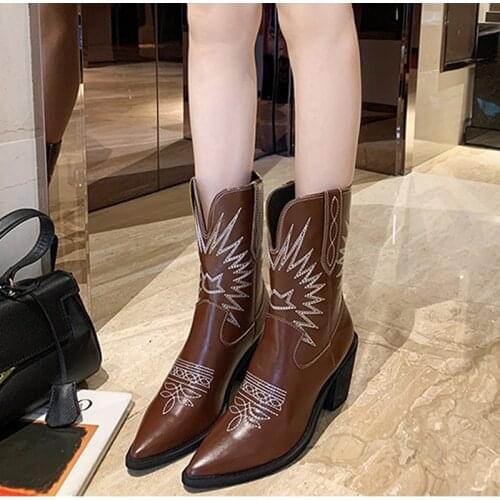 Bona Womens Winter Boots With Heels for Women 2021 Short Plush Gladiator Mid Calf Ankle Boots Ladies Platform Shoes New