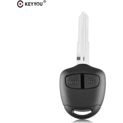 KEYYOU Remote Key Shell Case 2 Button For Mitsubishi Lancer EX Evolution Grandis Outlander Fob Key Shell Cover With Left Blade