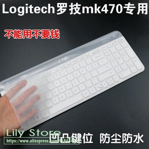 For Logitech MK470 K580 Slim Wireless Keyboard Silicone Dustproof Wireless Desktop keyboard Cover Protector MK 470 K580