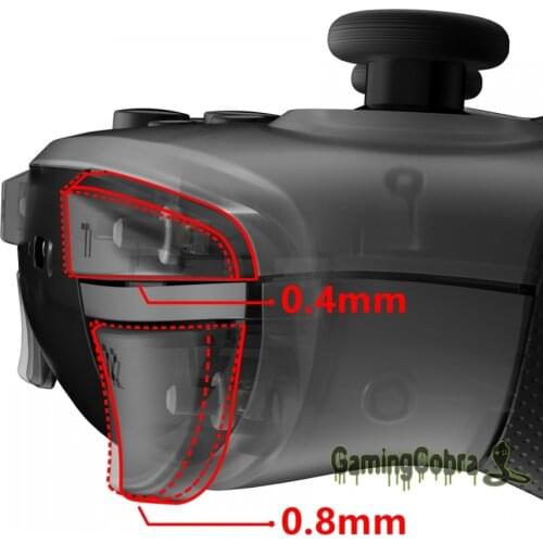 Clicky Hair Trigger Kit Custom Flashshot Trigger Stop Flex Cable for Nintendo Switch Pro Controller