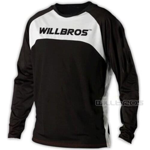 Sprint Gwin Jersey Motocross Racing Offroad Long Sleeve Willbros Mountain Bicycle Offroad Cycling Summer T-shirt White Mens