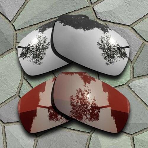 Chrome&Bronze Brown Sunglasses Polarized Replacement Lenses for Oakley Crankshaft