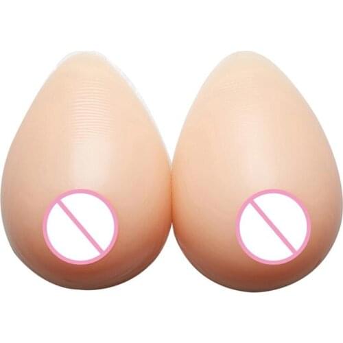 Artificial Silicone Women Tear Fake Boob False Breast Forms Chest Enhancer 300g/400g/500g/600g Pair For Crossdresser Mastectomy