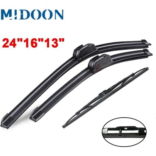 MIDOON Wiper Front & Rear Wiper Blades Set Kit For Chevrolet Captiva 2006 - 2018 2017 2016 2015 Windshield Windscreen 24"16"13"
