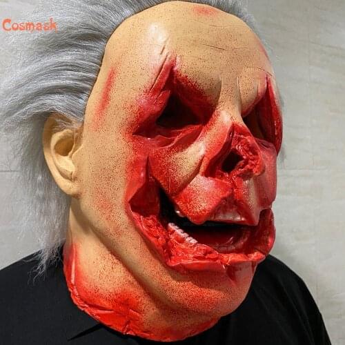 COSMASK Michael Myers Latex Mask Halloween Cosplay Horror Full Face Mask Scary Movie Character Adults Cosplay Costume Props
