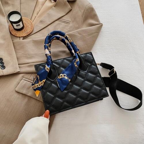 Leather Street Shoulder Handbags Trunks Fashion Women Scarf Handle Crossbody Bag Popular Simple Female Daily Bag