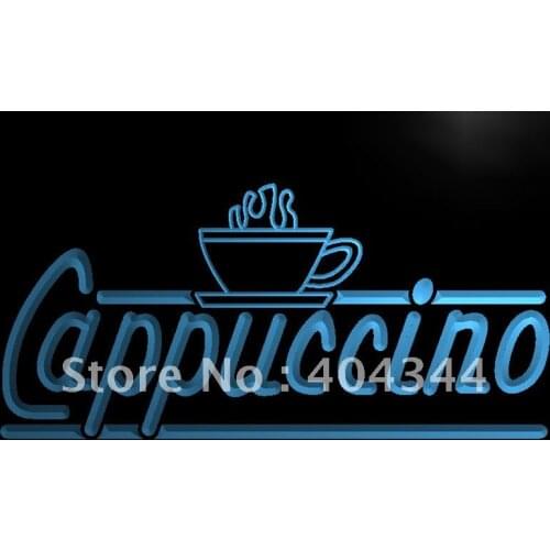 LB074- Cappuccino Coffee Cafe Bar LED Neon Light Sign home decor crafts