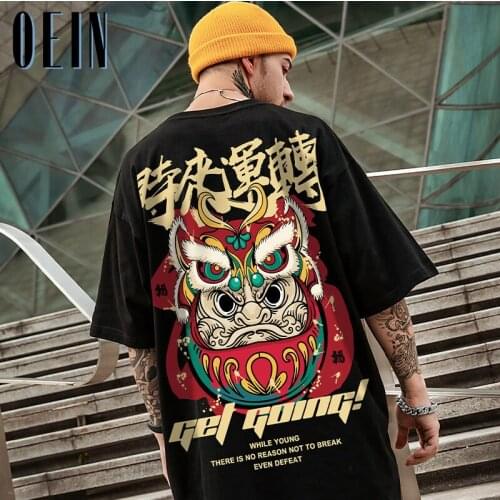 OEIN Fashion Brand Men T-Shirts 2021 Summer New Male Casual Graphic Tops Printing Cotton T Shirts Mens Street Style T Shirts