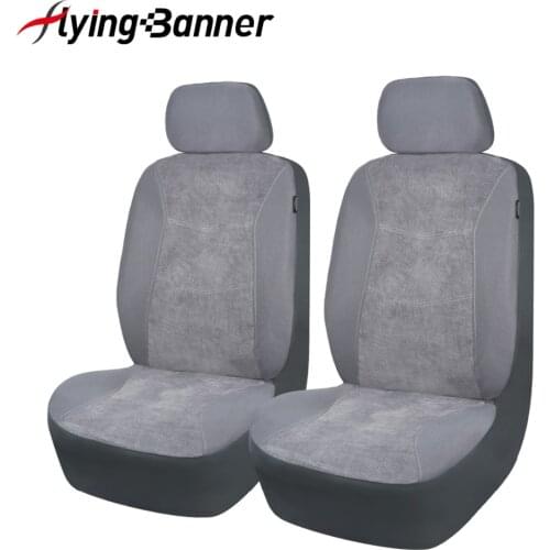 2020 Fashion 2 Front Car Seat Cover Comfortable Corduroy Covers For Seats Interior Car Accessories Both Side Airbag Compatible