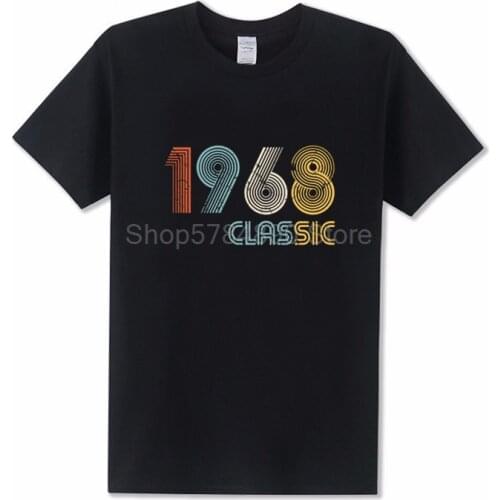 Camisetas 2018 Retro 1968 Classic 50 years old birthday T shirt men 50th birthday T-shirt fathers day present Tee Shirt