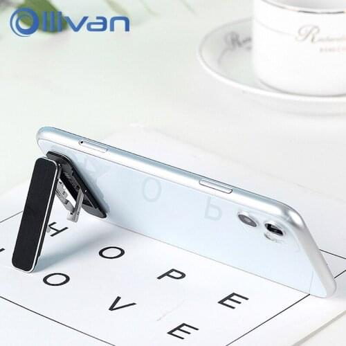 Portable Phone Holder Metal Ultra-thin Mobile Phone Lazy Stand Desktop Support Mini Stand For iPhone Xiaomi Samsung All Models