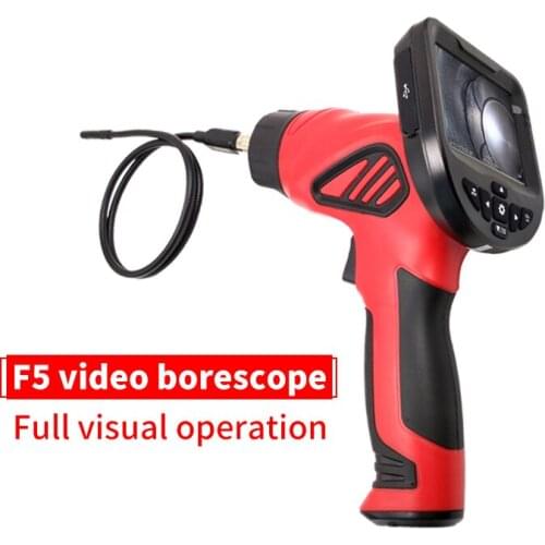 3.5 inch Screen 5.5mm/8MM/9MM Dual Lens Handheld Endoscope Portable CMOS Borescope Video Microscope Otoscope