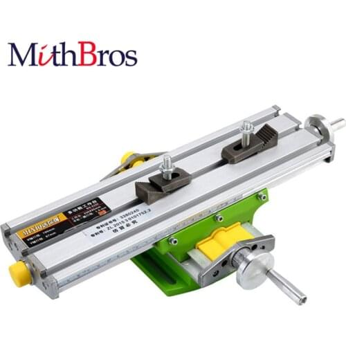Mini Precision Milling Machine Worktable Multifunction Drill Vise Fixture Worktable Compound Drill Slide Table for Bench Drill