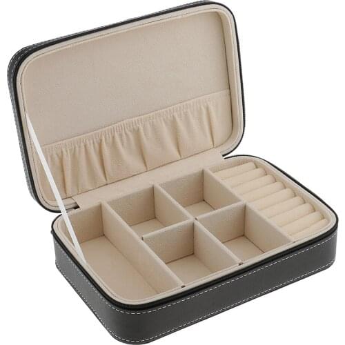 Prevailing Travel Jewelry Box Storage Case DIY Makeup Holder Watch Glasses 1Pc