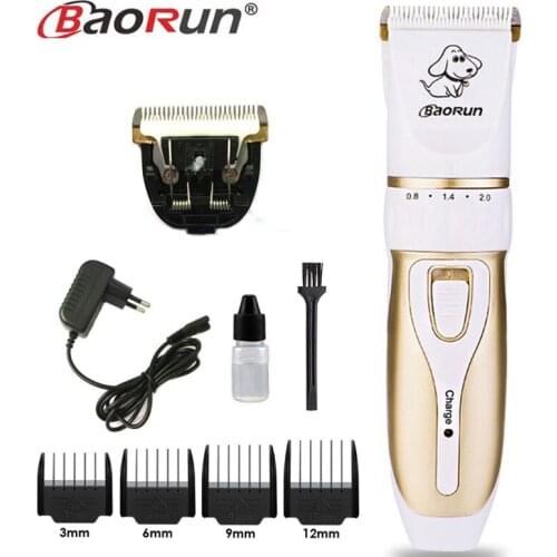 Professional Rechargeable Pet Cat Dog Hair Trimmer Grooming Kit Horse Electrical Clipper Shaver Set Haircut Machine