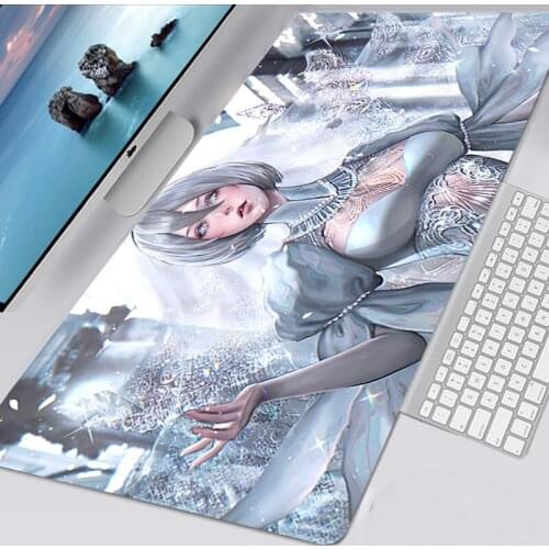 Cute NieR Automata XL Mousepad Gaming Accessories Non-slip Mouse Pad Gamer Tappetino Mouse Mausepad Keyboard Mat Tapis De Souris