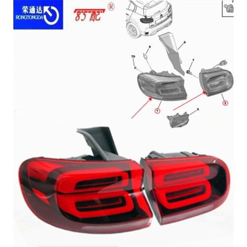 Rear taillight 9817269580 For Citroen C5 AIRCROSS left and right inner and outer rear taillight assembly
