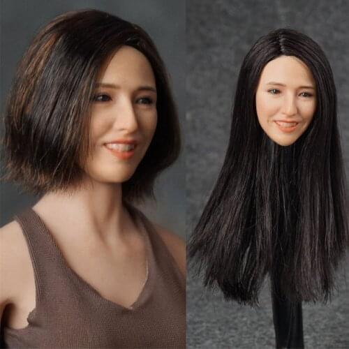 1/6 Shadow Studio SD001 Asian Pure Sweet Beauty Star Head Sunshine Girl Smiling Girl Head Sculpt Cute for 12'' Body In Stock