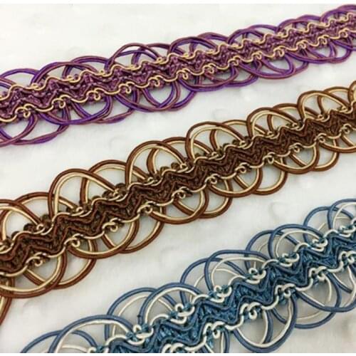 12yard/lot Wave Lace Trim Hand-made Diy Wedding Craft Centipede Braided Woven Garment Ribbon Fabric Cinta Decorativa Lintjes