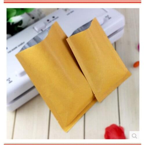 14cm*20cm,100pcs/lot,kraft bag without the zipper heat seal kraft bag for food Can be sealed with a manual heat sealer