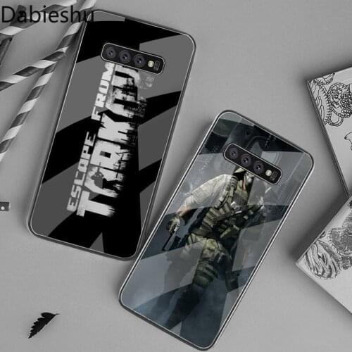 Escape from tarkov Bling Cute Phone Case Tempered Glass For Samsung S20 Plus S7 S8 S9 S10 Plus Note 8 9 10 Plus