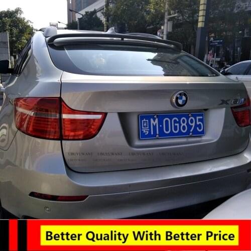 EPFBSQP ABS Plastic Unpainted Primer Color Rear Trunk Boot Wing Roof Lip Spoiler Auto Part For BMW E71 X6 2009-2013