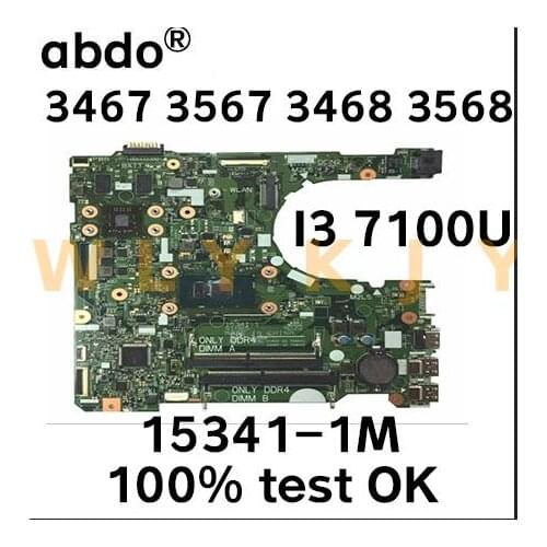 For Dell Vostro 3467 3567 3468 3568 laptop motherboard 15341-1 CPU I3-7100U 0GFW7T CN-0GFW7T has been 100% fully tested