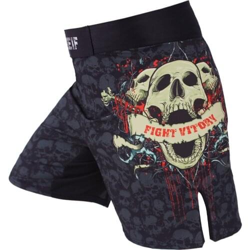 MMA training gym Fierce sparring breathable protection muay thai boxing shorts fight kickboxing cheap mma short pretorian shorts