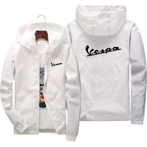 Mens Bomber Jacket Thin Vespa Windbreaker Skin Ultra Light Beach Cycling Hooded Windbreaker Zipper Jacket Oversized Clothes 7XL