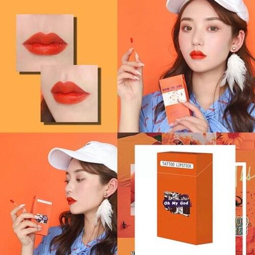 New Lipstick Microbrush Long Lasting Waterproof Disposable Cigarette Lipsticks Korean Glaze Brushes Lip Cotton Cosmetic Swa U6Q2