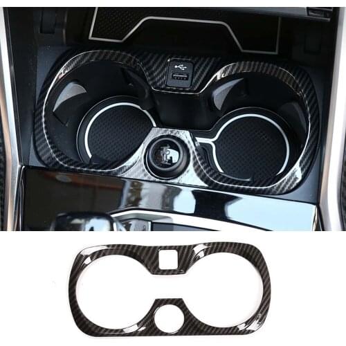 New Car Accessory For BMW 3 Series G28 G20 325li 2020 Car Central Console Water Cup Holder Frame Cover Sticker Car Decal