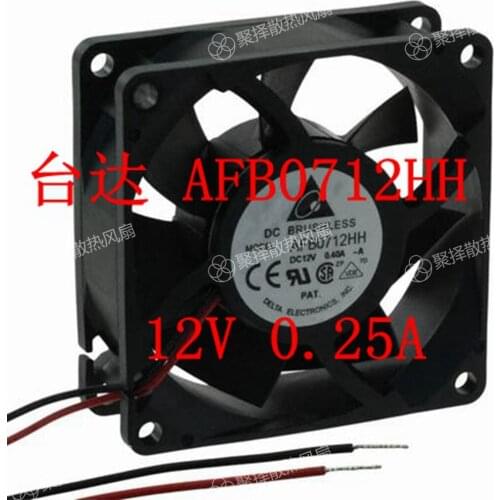 New and original in 12 v 0.25 A 7025 dual ball bearing cooling fan AFB0712HH 7 cm