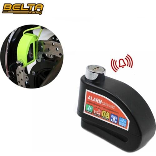 Black Color New Universal Zinc Alloy Motorcycle Moto Scooter Bicycle Security Anti-Theft Brake Disc Alarm Lock KSS-L101 BK